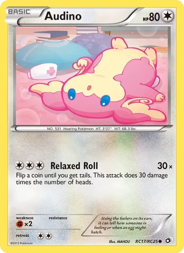Audino RC17 Legendary Treasures Pokémon Karte