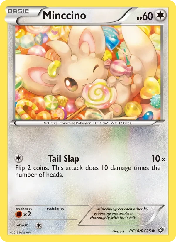 Minccino RC18 Legendary Treasures Pokémon card