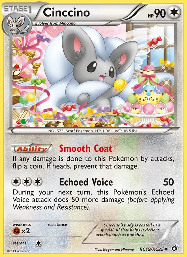 Cinccino RC19 Legendary Treasures Pokémon Karte