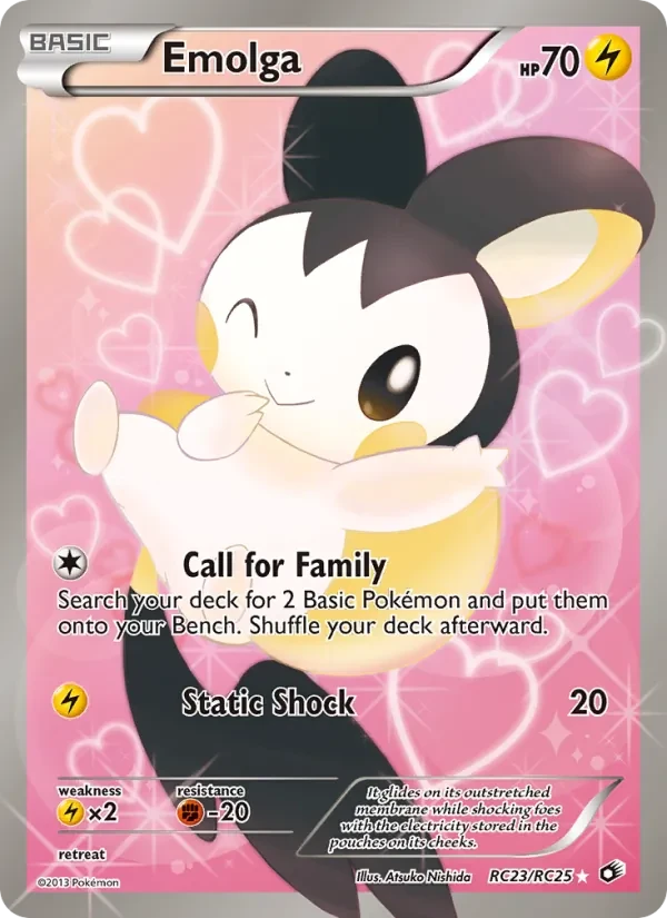 Emolga RC23 Legendary Treasures Pokémon card