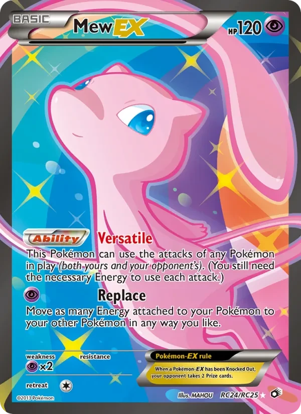 Mew-EX RC24 Legendary Treasures Pokémon Karte