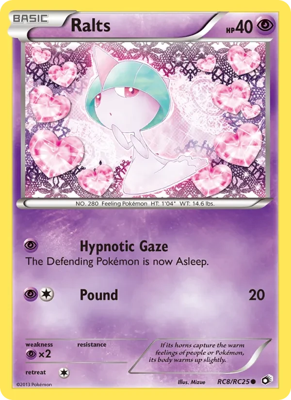 Ralts RC8 Legendary Treasures Pokémon card
