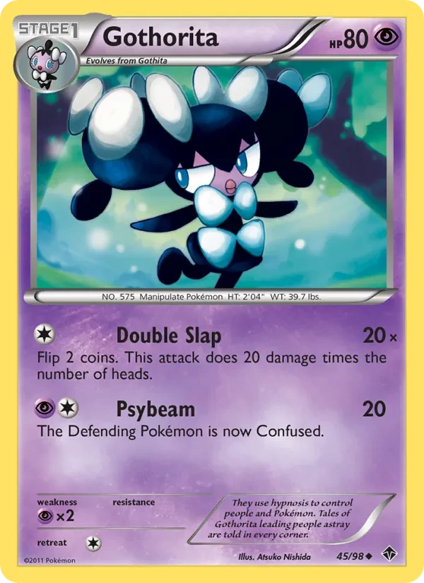 Gothorita 45/98 Emerging Powers Pokémon card