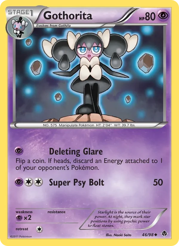 Gothorita 46/98 Emerging Powers Pokémon card