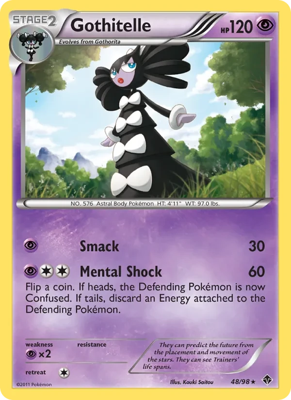Gothitelle 48/98 Emerging Powers Pokémon Karte