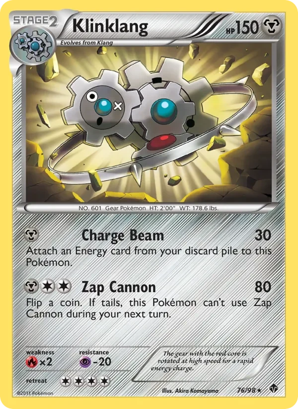 Klinklang 76/98 Emerging Powers Pokémon Karte