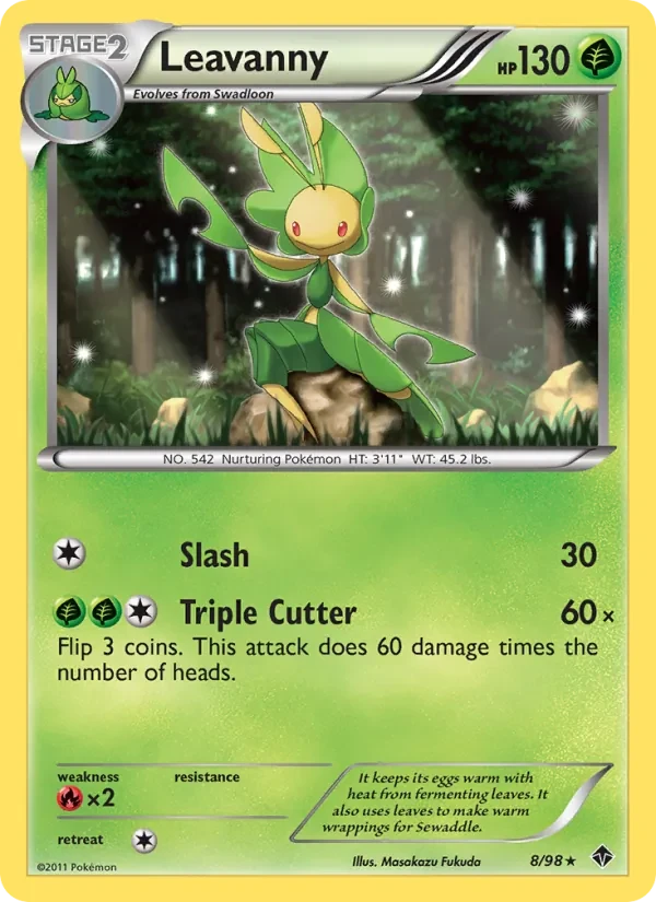 Leavanny 8/98 Emerging Powers Pokémon card