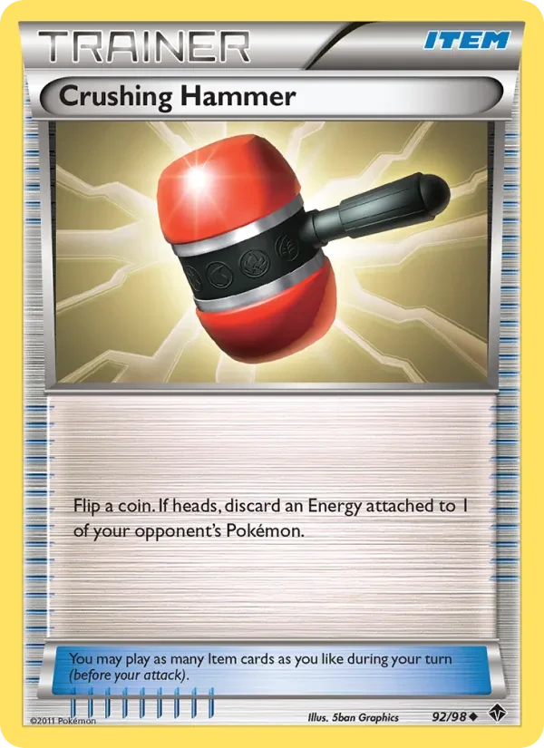 Crushing Hammer 92/98 Emerging Powers Pokémon card