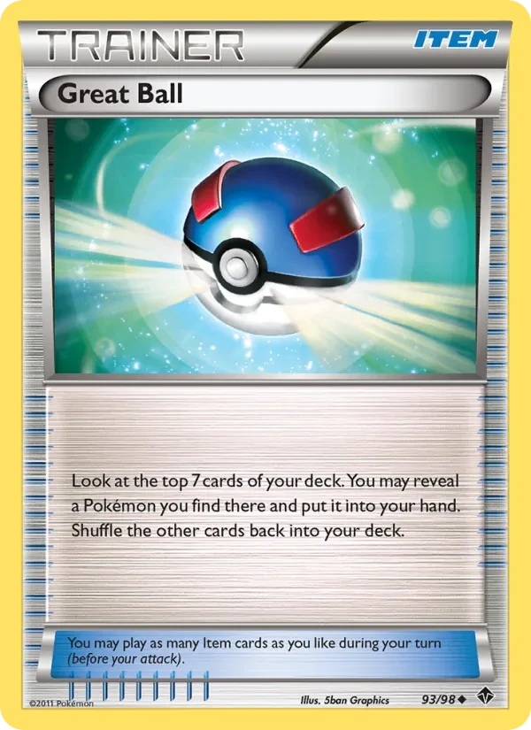Great Ball 93/98 Emerging Powers Pokémon card