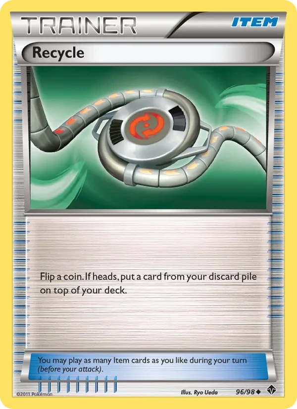 Recycle 96/98 Emerging Powers Pokémon card
