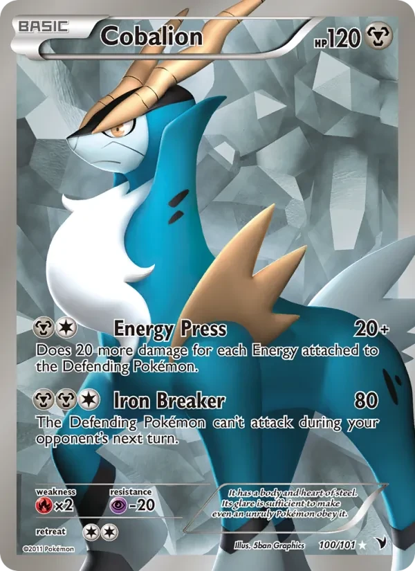 Cobalion 100/101 Noble Victories Pokémon Karte