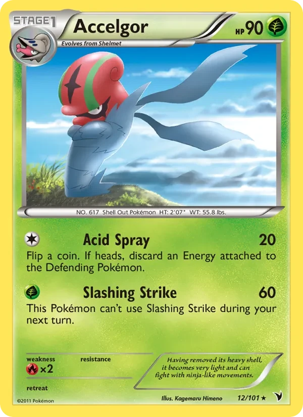 Accelgor 12/101 Noble Victories Pokémon card