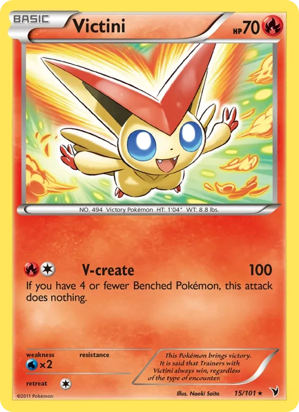 Victini 15/101 Noble Victories Pokémon card