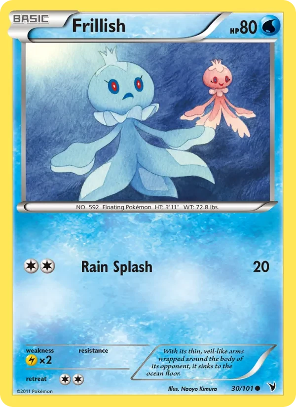 Frillish 30/101 Noble Victories Pokémon card