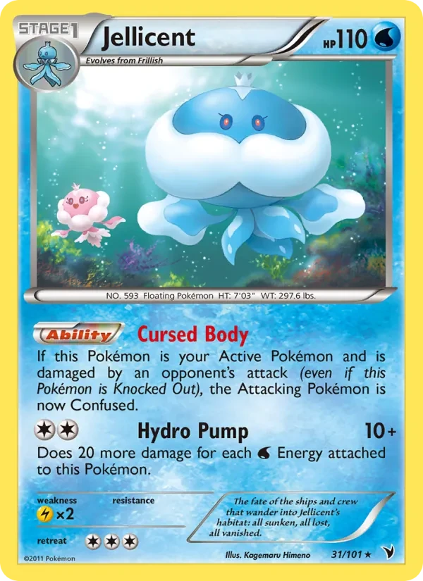 Jellicent 31/101 Noble Victories Pokémon card