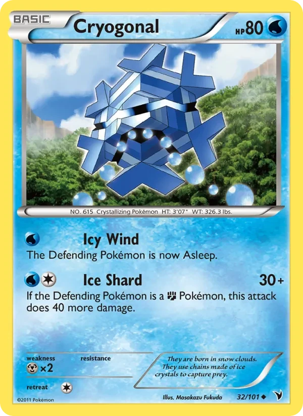 Cryogonal 32/101 Noble Victories Pokémon card