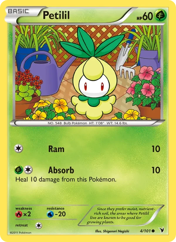Petilil 4/101 Noble Victories Pokémon card