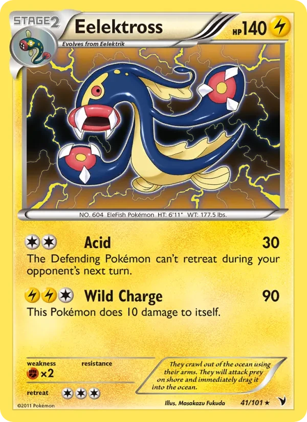 Eelektross 41/101 Noble Victories Pokémon card