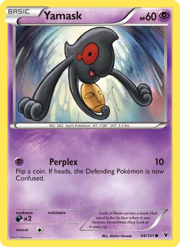 Yamask 44/101 Noble Victories Pokémon card