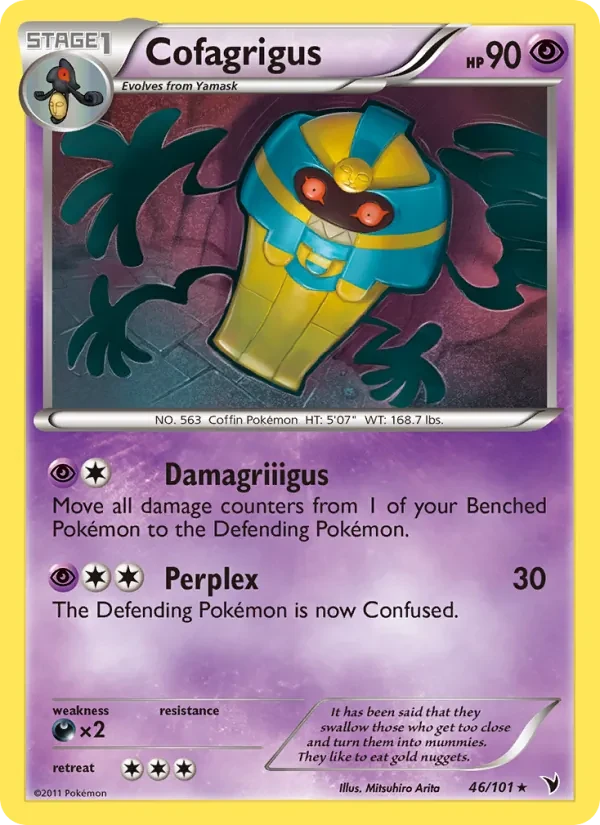 Cofagrigus 46/101 Noble Victories Pokémon card