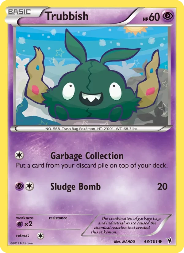 Trubbish 48/101 Noble Victories Pokémon Karte