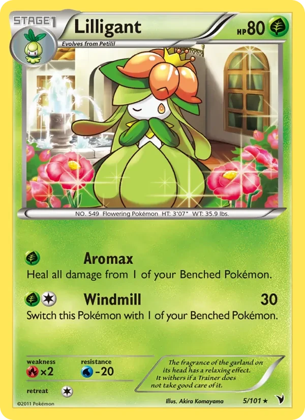 Lilligant 5/101 Noble Victories Pokémon card