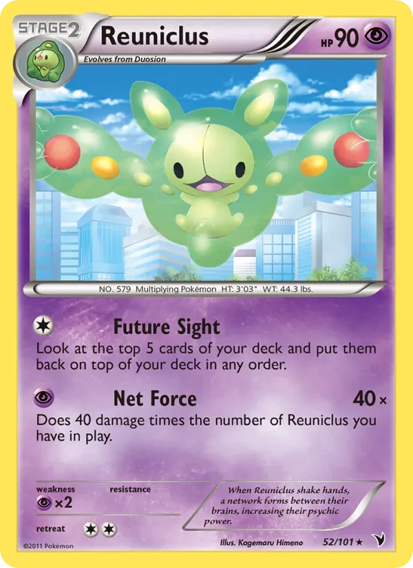 Reuniclus 52/101 Noble Victories Pokémon Karte