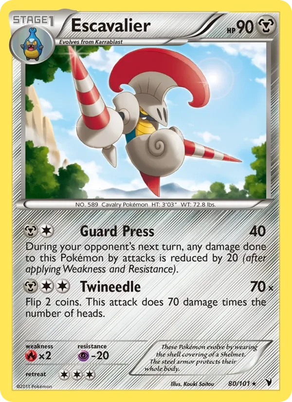 Escavalier 80/101 Noble Victories Pokémon card