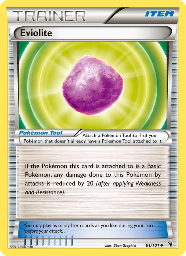 Eviolite 91/101 Noble Victories Pokémon card