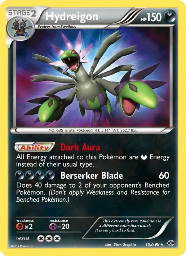 Hydreigon 103/99 Next Destinies Pokémon card