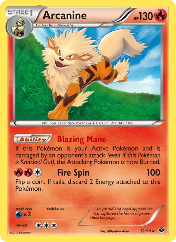 Arcanine 12/99 Next Destinies Pokémon card