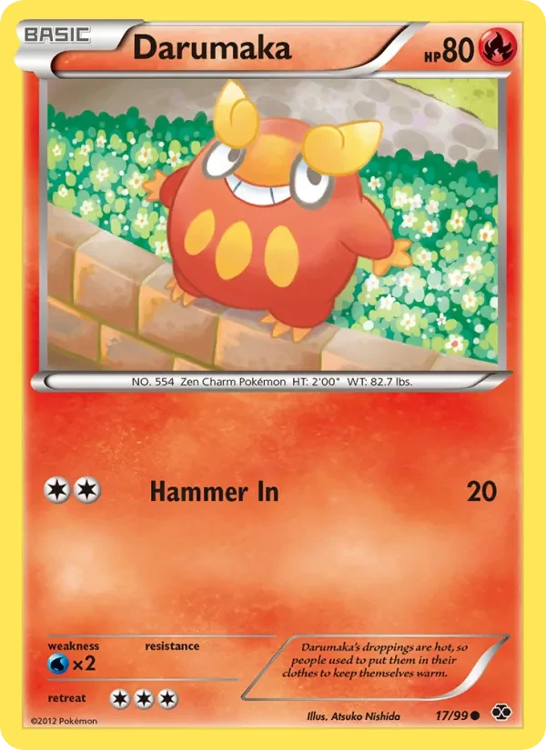 Darumaka 17/99 Next Destinies Pokémon card
