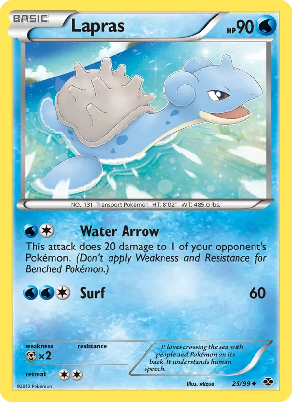 Lapras 26/99 Next Destinies Pokémon card