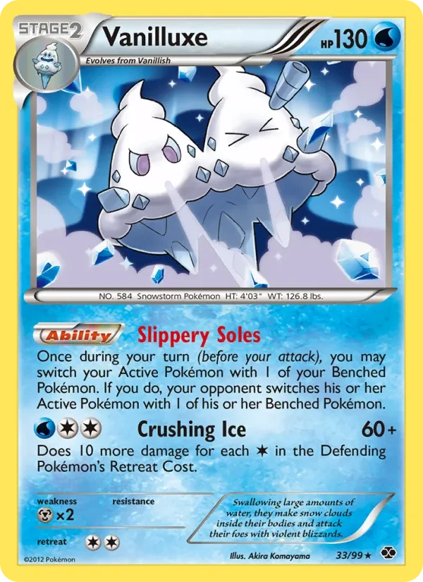Vanilluxe 33/99 Next Destinies Pokémon card