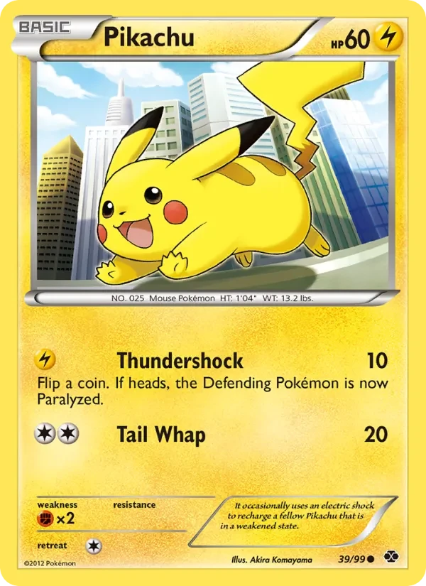 Pikachu 39/99 Next Destinies Pokémon card