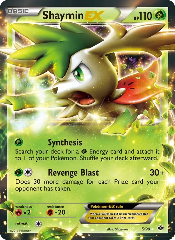 Shaymin-EX 5/99 Next Destinies Pokémon card