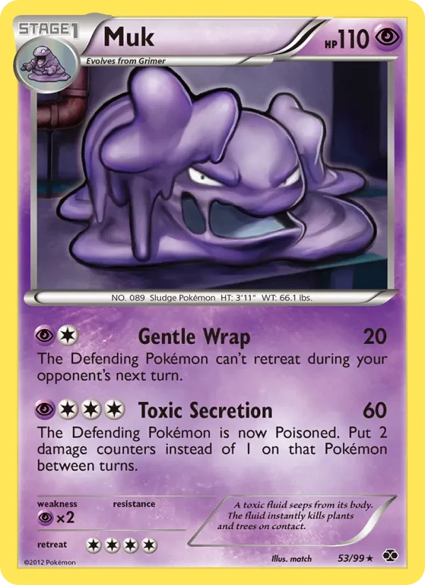 Muk 53/99 Next Destinies Pokémon card