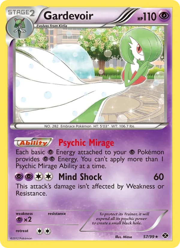 Gardevoir 57/99 Next Destinies Pokémon card