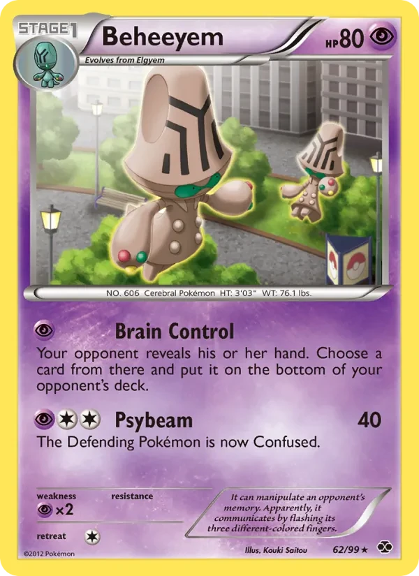 Beheeyem 62/99 Next Destinies Pokémon card