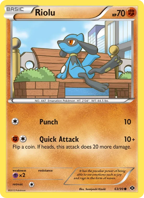 Riolu 63/99 Next Destinies Pokémon card