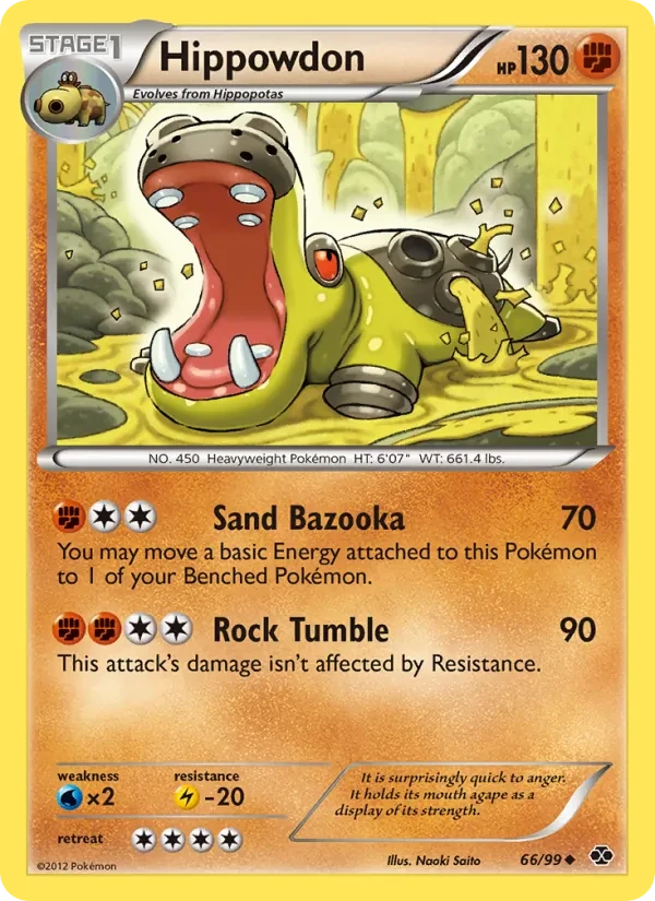 Hippowdon 66/99 Next Destinies Pokémon card