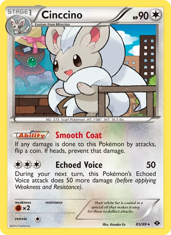 Cinccino 85/99 Next Destinies Pokémon card
