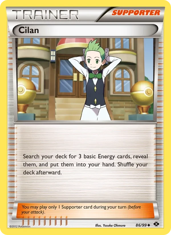 Cilan 86/99 Next Destinies Pokémon card