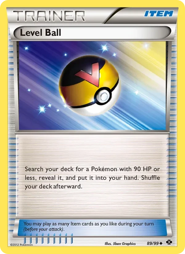 Level Ball 89/99 Next Destinies Pokémon Karte