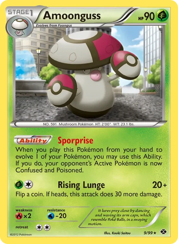 Amoonguss 9/99 Next Destinies Pokémon card