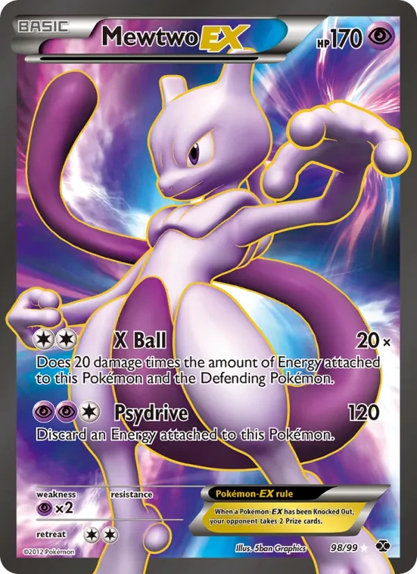 Mewtwo-EX 98/99 Next Destinies Pokémon card