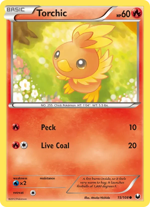 Torchic 15/108 Dark Explorers Pokémon Karte