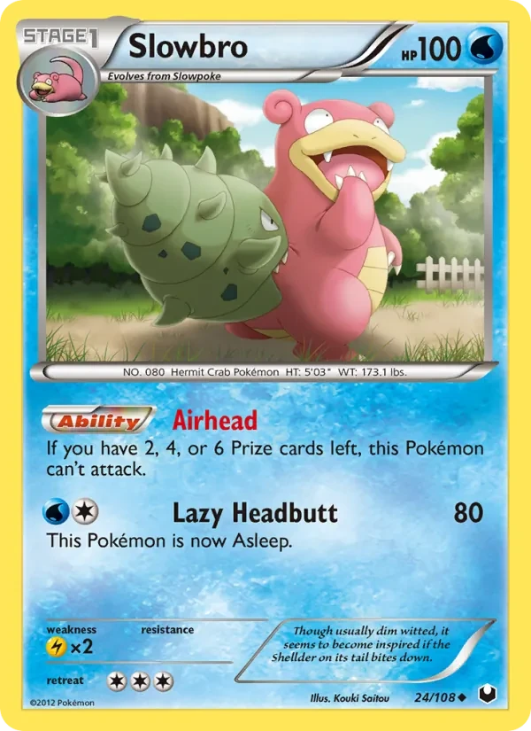 Carta Pokémon Slowbro 24/108 Dark Explorers