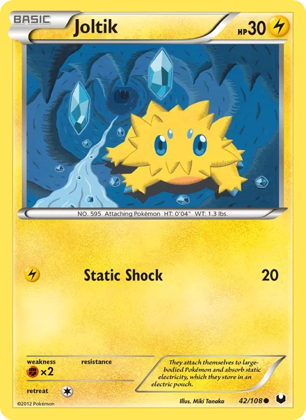 Joltik 42/108 Dark Explorers Pokémon card
