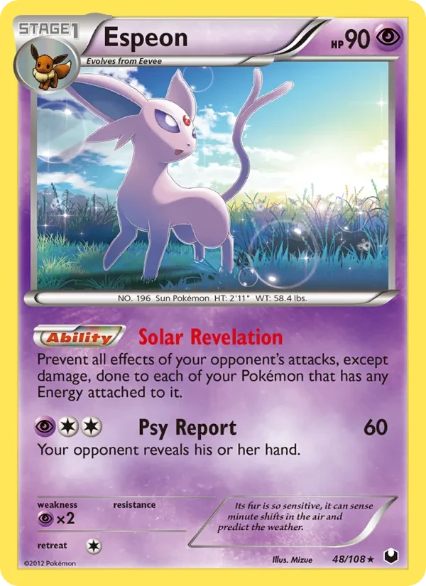 Espeon 48/108 Dark Explorers Pokémon Karte